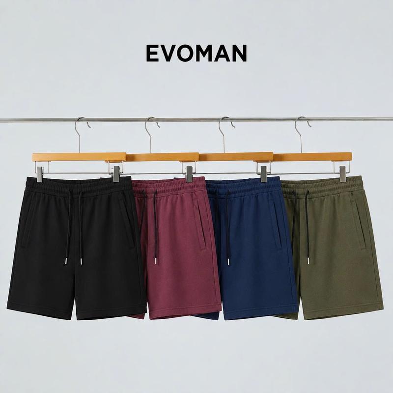 Quần Short Trơn Basic Unisex Menswear Nam nỉ chân cua