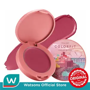 Wardah Colorfit Cream Blush 05 Peaceful Plum 3g