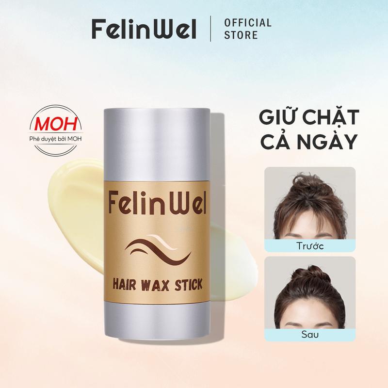 FelinWel - Sáp Vuốt Tóc Tạo Kiểu Cho Tóc Xoăn & Tóc Rối, Không Nhờn Rít Lâu…