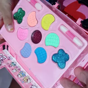 Mainan Kosmetik Kecantikan Anak Kasus Peralatan Kotak Make Up Set untuk Gadis Ulang Tahun Hadiah Set Riasan Mainan Anak Makeup Tas Mainanpretend plays make up kit set /Mainan make up anak perempuan
