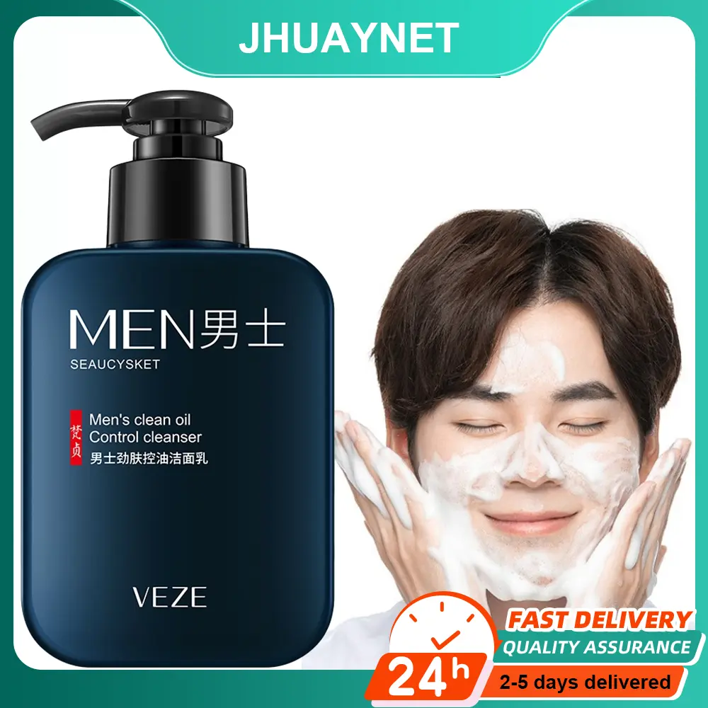 [COD]JB READY STOCK Men's Oil Control Facial Cleanser face wash facial wash For acne,blackhead,whitening Kit Penjagaan Kulit