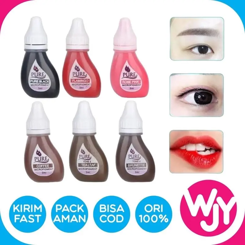 PURE INK TINTA SULAM ALIS DAN TINTA BIBIR BISA COD Eyebrow