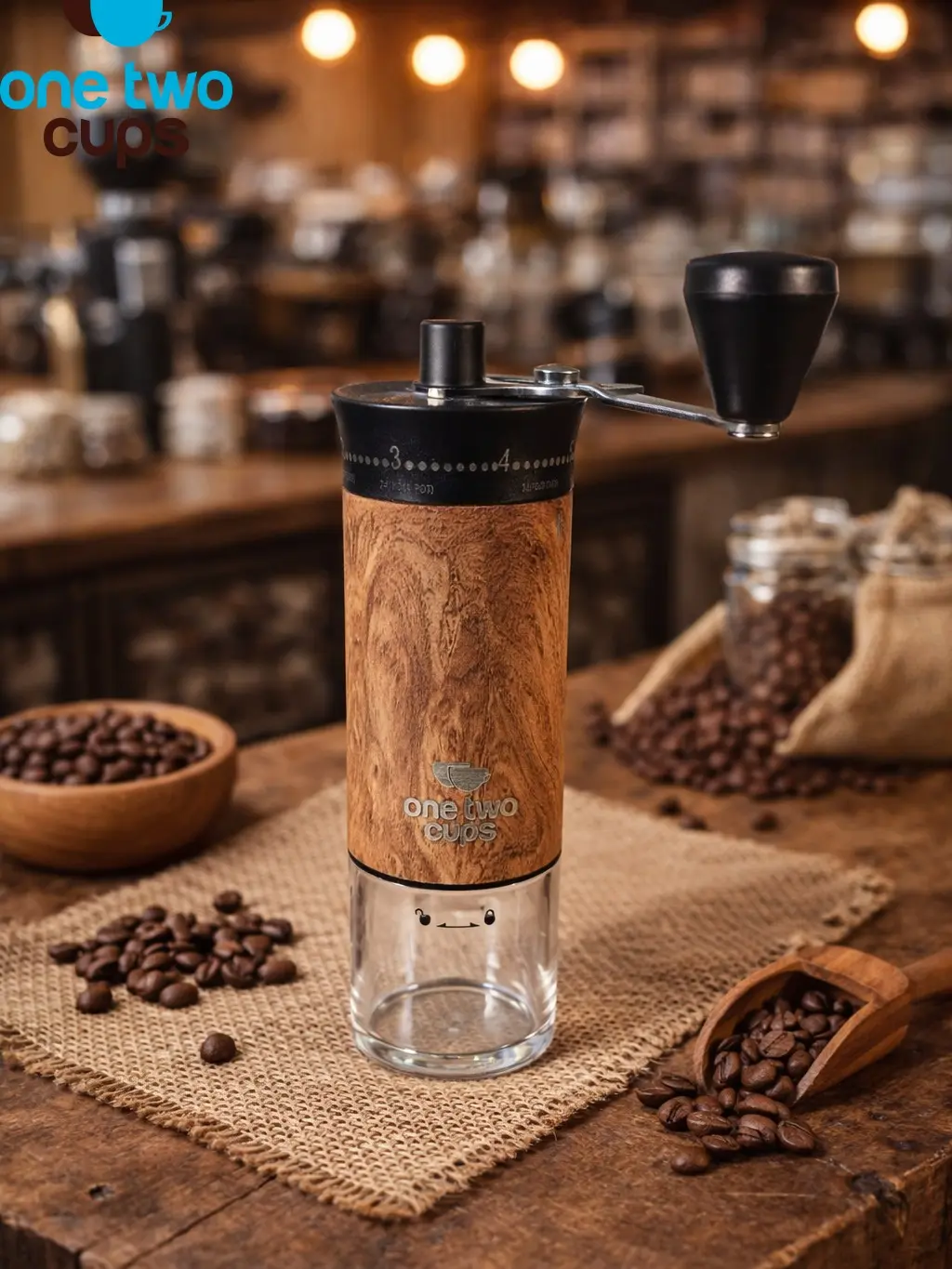Penggiling Kopi Manual Coffee Grinder Keramik - 5011 Pro-B