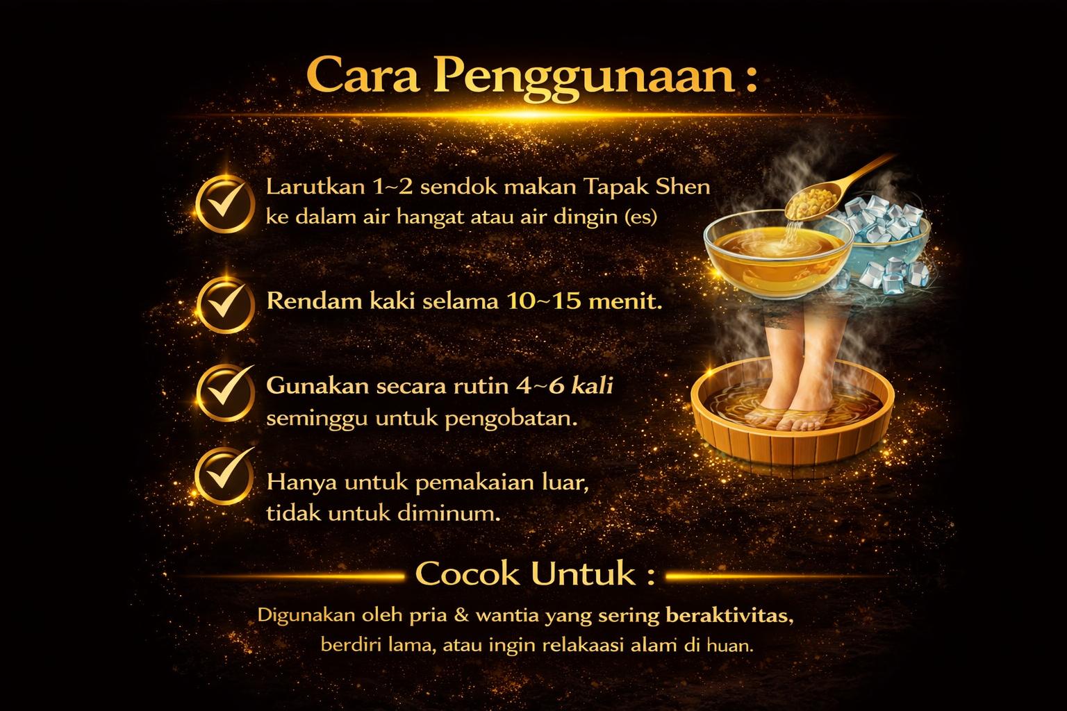 TAPAK SHEN Serbuk rendaman kaki | herbal rendaman kaki | bubuk rendaman kaki Promo Tapak Sinseh