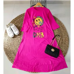 long tunik bahan kaos combat premium