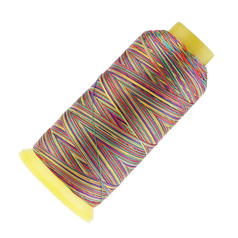 Sợi may Polyester, màu cầu vồng, 1200m mỗi cuộn, thích hợp cho quần áo Thủ Công 5