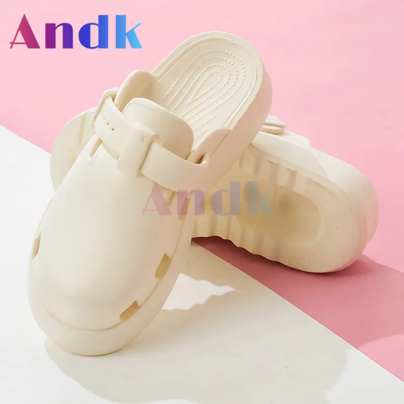 Andk 2025 Sandal Wanita Wedges Korea Sandal Slop Premium Platform Sandal Wanita Sepatu ibadah Muller Clogs Cewek Sendal 8