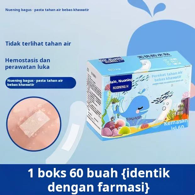 60 perban hemostatik medis transparan, tahan air, dan dapat bernapas