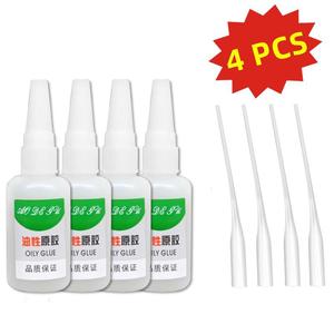 กาวซุปเปอร์อเนกประสงค์ ชุด 4 ชิ้น ไซยาโนอะซิเตทสำหรับเล็บและเมจิก กาวสำหรับรองเท้า เจลกาวซุปเปอร์ความแข็งแรงสูง ผูกติดแน่นและทันที แห้งเร็ว เหมาะสำหรับซ่อมรองเท้า เซรามิก พอร์ซเลน โลหะ พลาสติก ไม้ หนัง แก้ว กาวพิมพ์ลาย 3 มิติ