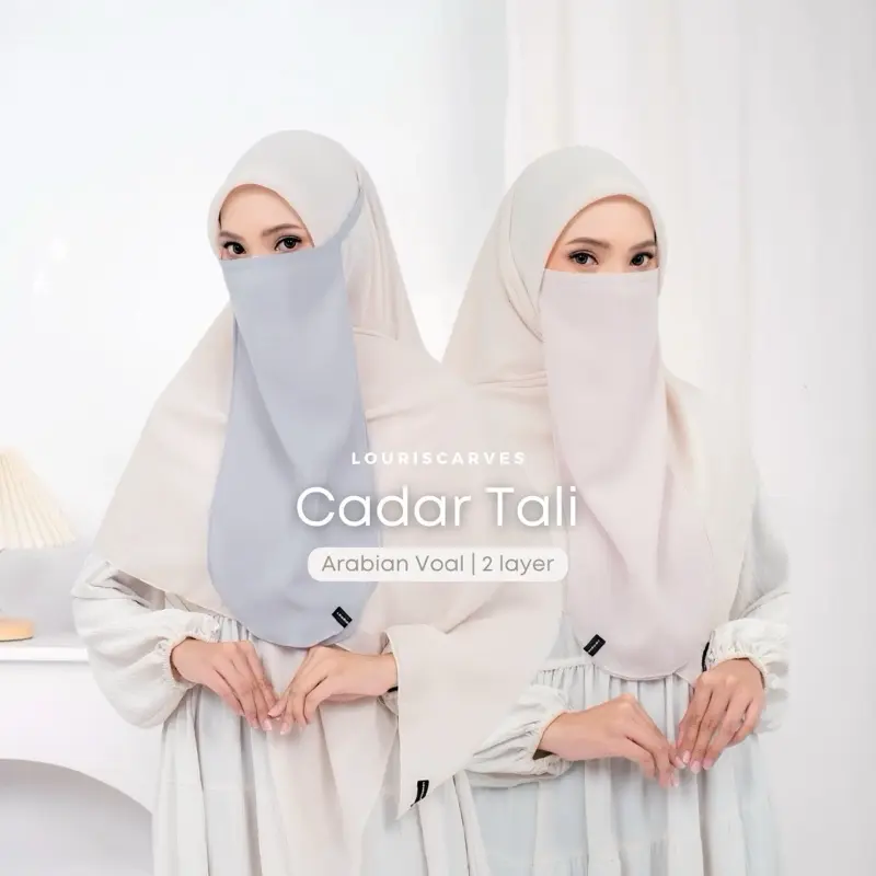 Louriscarves - Cadar Tali Niqab 2 Layer Arabian Voal