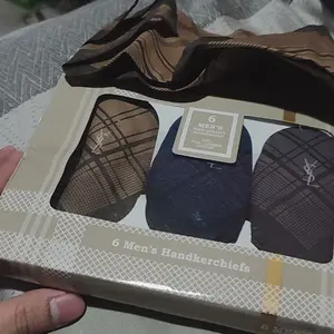 Sapu Tangan Pria Katun Terang dan Gelap Saputangan Handkerchief Katun Aksesoris Kain