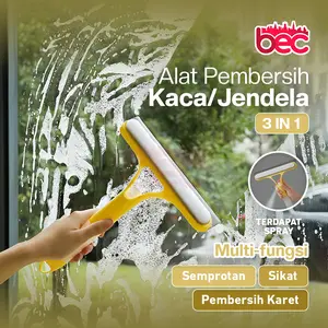 [BEC] 3in1 Alat Pembersih Kaca Jendela Spray Multifungsi Pengikis Dua Sisi Botol Semprot Wiper