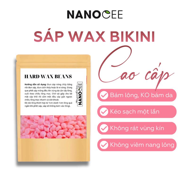 Sáp wax lông da nhạy cảm: lông nách bikini vùng kín sáp siêu bám lông KHÔNG bám da skincare nữ women CHE TÊN