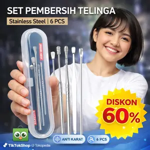 Malaku Mall - Set Pembersih Telinga Korek Kuping 6 PCS