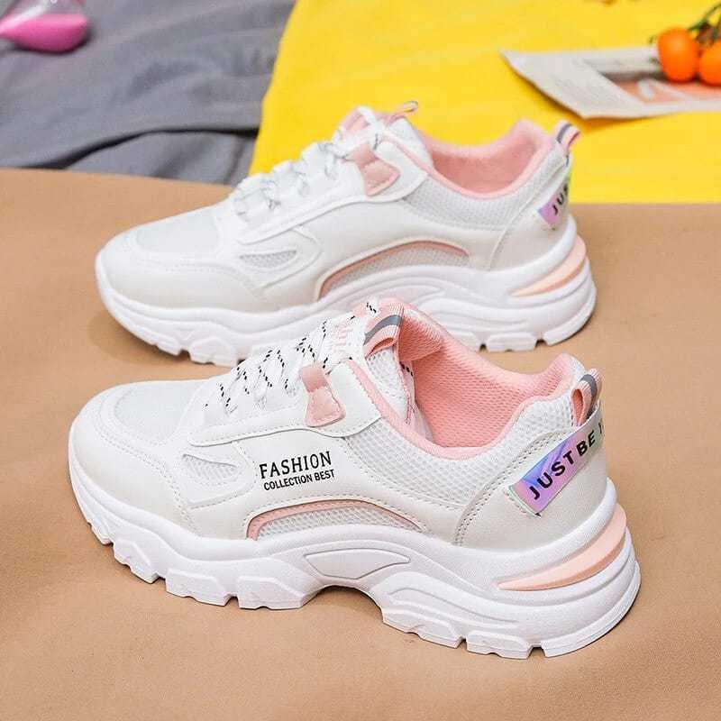 Sepatu Wanita Sneaker Putih terbaru 2025 Korean Style Terbaru 2024 Casual Shoes sport Kasual Cewek sekolah 3