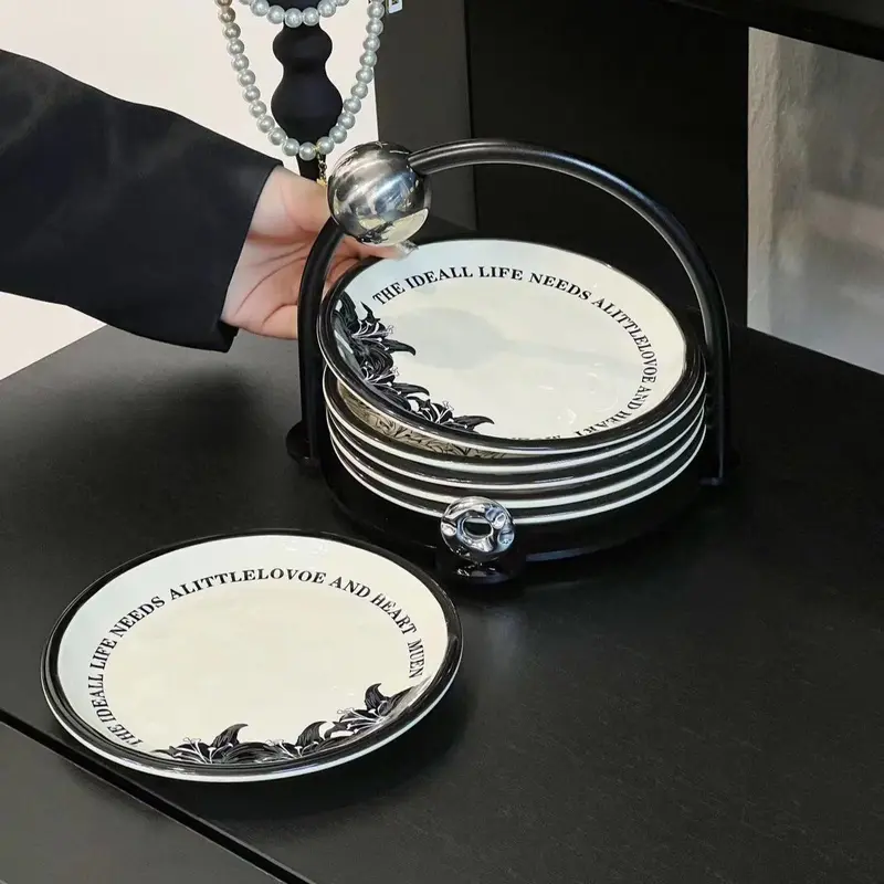 Muen Desset Plate Set / Piring Saji Piring Kue Imlek Lebaran Tamu Mewah Aesthetic Hadiah Kado 1