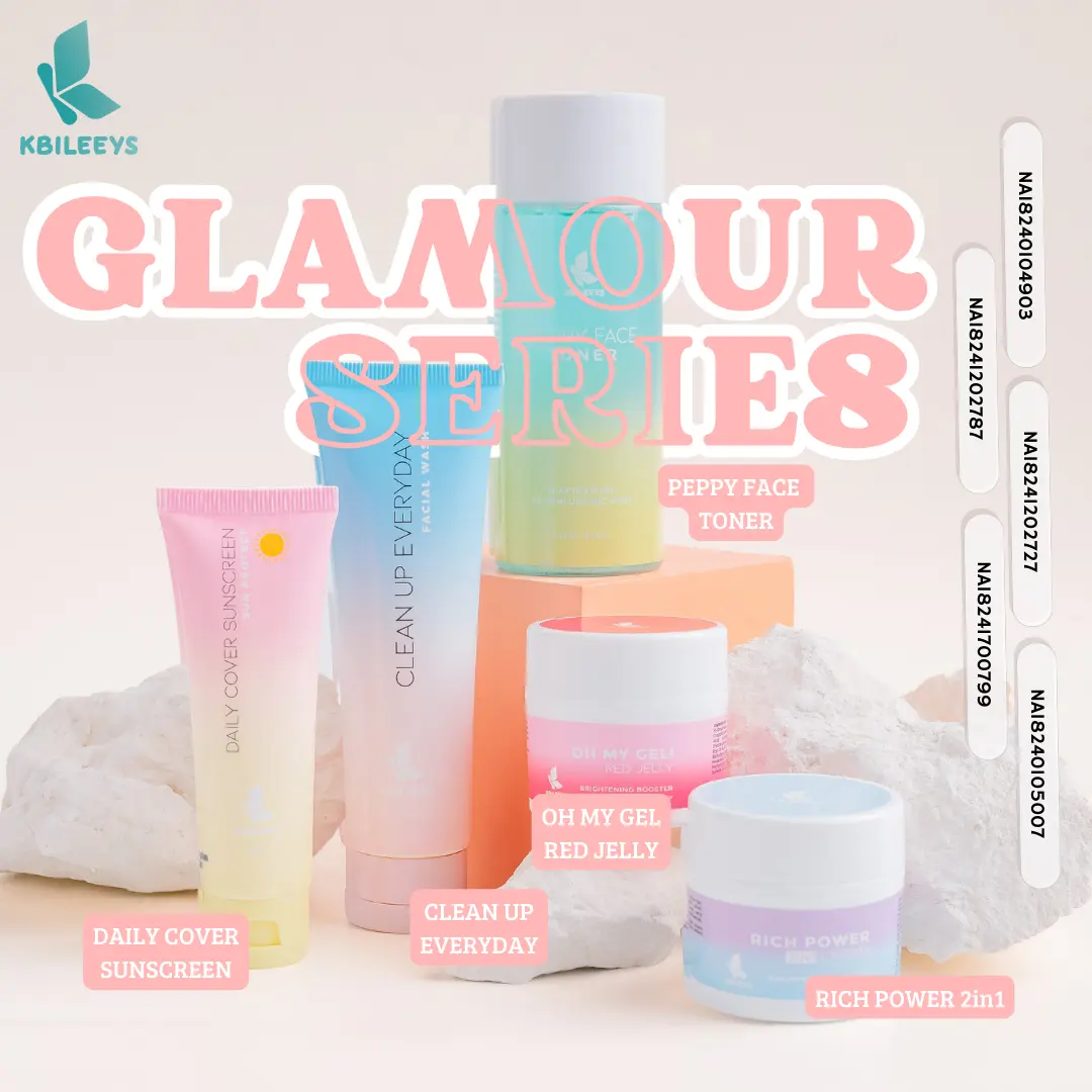 KBILEEYS PAKET GLAMOUR UNTUK KULIT NORMAL DAN BERJERAWAT