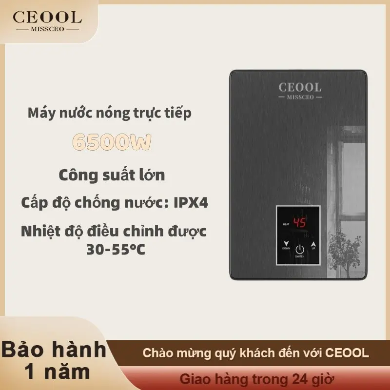 Máy nước nóng trực tiếp cho nhà bếp và vòi sen, làm nóng nhanh, giữ nhiệt độ ổn định