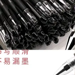 ISI 12 PCS Pulpen permanen Hitam import tinta hitam 1 lusin