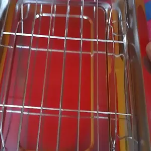 Collingrak dan nampan Peniris Makanan Peniris Minyak Peniris Gorengan Ukuran Besar Sedang Kecil Gambar Steel Stainless Kitchenware Stenlis Gambar Steel Stainless Kitchenware Stenlis