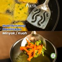 Gambar Asta Spatula Sutil Centong Sayur Stainless Steel Panjang 27 CM Handle Motif Kayu Tebal - Spatula dari Asta Homeware Kab. Sidoarjo 5 Tokopedia