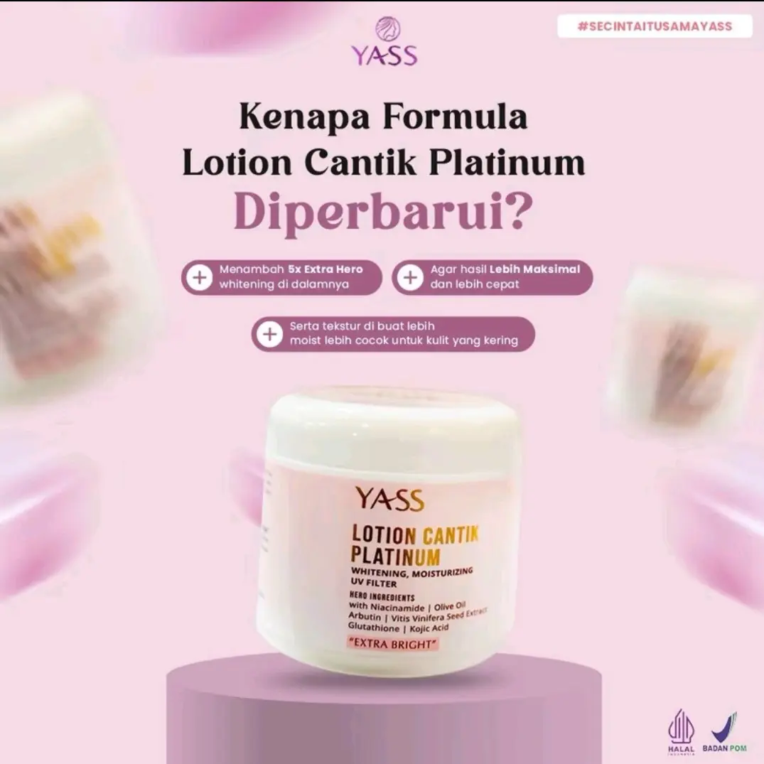 BODY LOTION CANTIK YASS BEAUTY 230grm