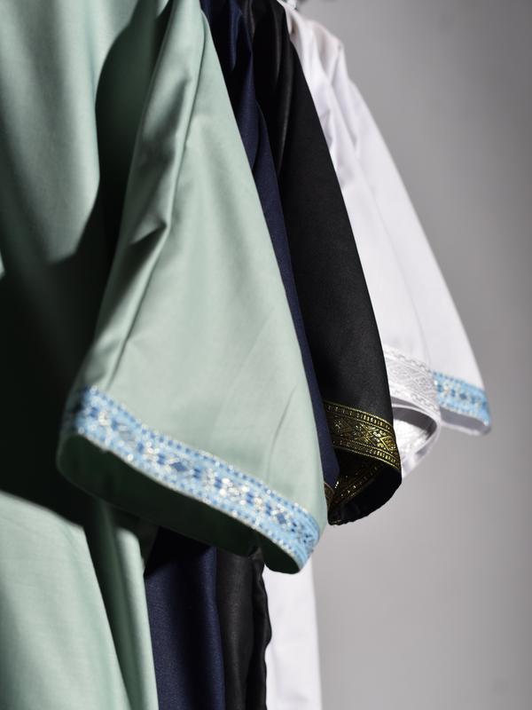 Jubah Sultan Erch - Thobe Morocco Pria Kekinian Bahan Katun Premium Lebaran Muslim Panjang Warna Sage Gamis Dewasa Hitam Navy 3