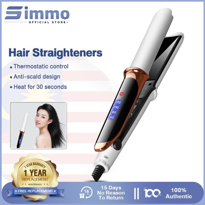 SIMMO 2 in 1 Hair Straightener Hair Curler Styling Tools Anti-scald ...