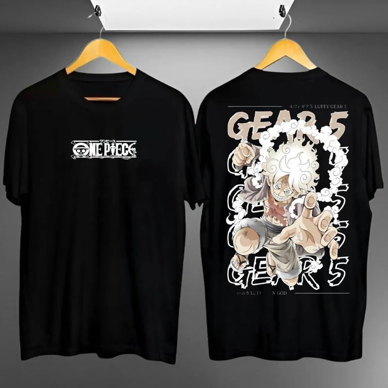 Product Introduction of Kaos Distro Motif Luffy Punch Sablon Digital Printing Unisex Lengan Pendek - Keren, Dewasa, Panjang, Pria, Oblong, Katun 30