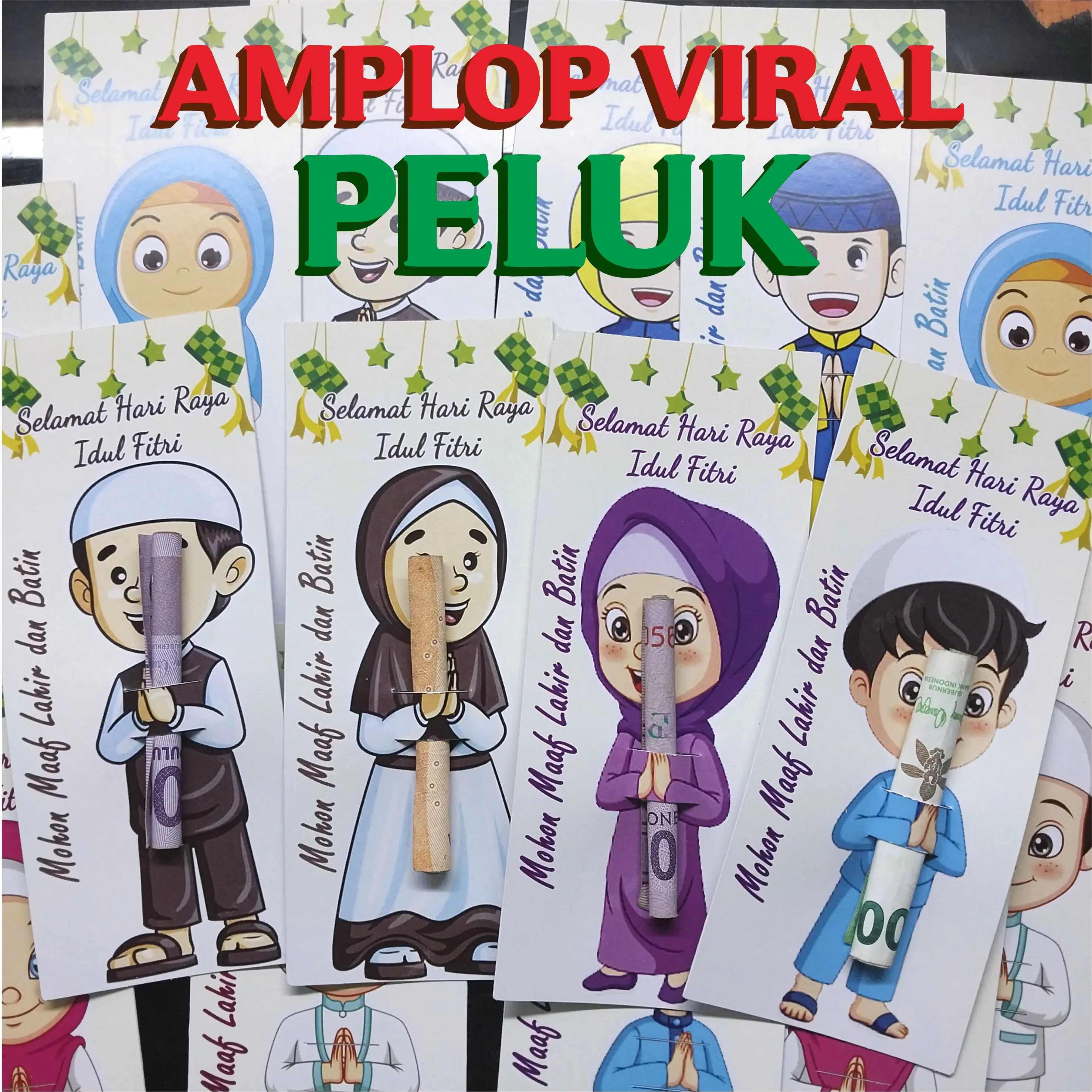 AMPLOP PELUK VIRAL ISI 90PCS BAHAN TEBAL TIDAK MUDAH SOBEK