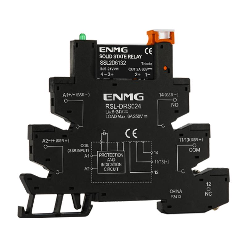 ENMG 1Pcs Slim relay modules DIN-Rail Ssr Solid State Relay Integrated ...