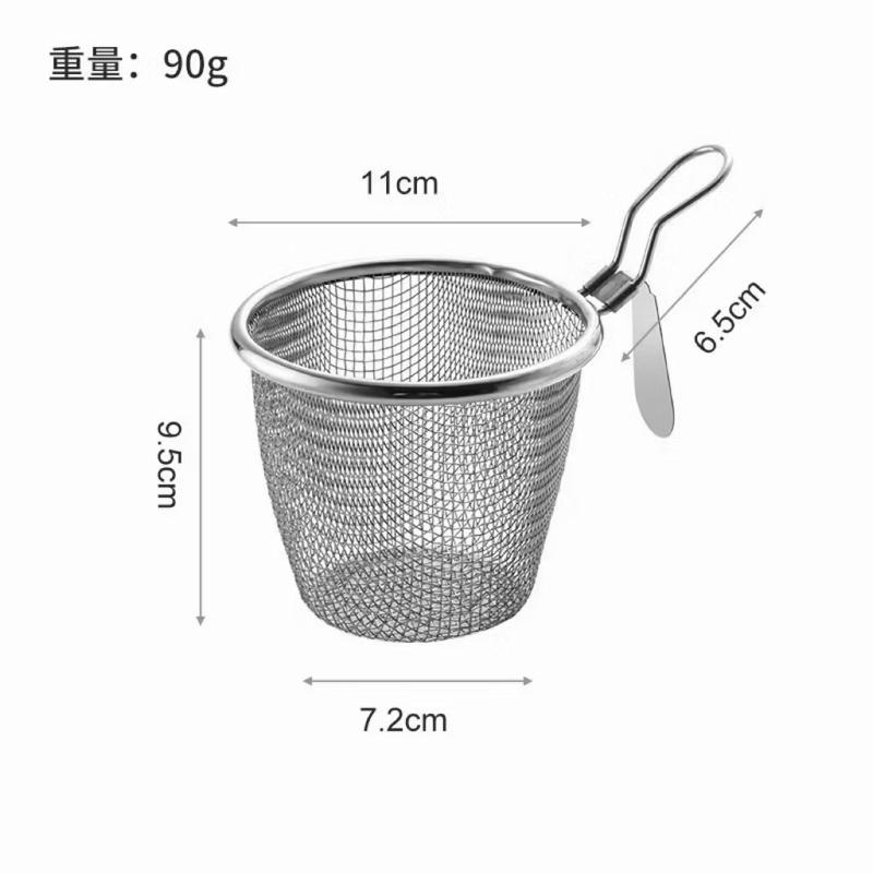 Rổ Nhúng Lẩu Inox Có Móc Cài – Rổ Lọc Thức Ăn Lẩu, Mì, Rau Củ Inox 304 Chống Gỉ, Tiện Lợi Khi Ăn Lẩu.( h.quyết)