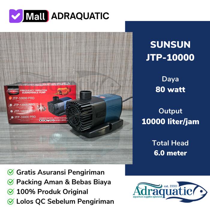 Gambar SunSun JTP-10000 Submersible Pump Pompa Celup Air Aquarium Kolam Pond Filter dari ADRAQUATIC Kota Bandung Tokopedia
