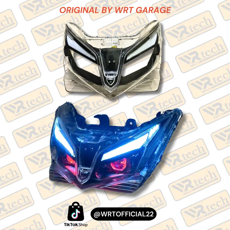 Frame Lampu alis custom model lazy vario 125 KZR Motorcycle Akrilik 3