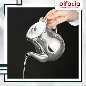 PIFACIA Teko Saringan Minyak Air Saji Minum Ceret Teh Tahan Panas Dingin Kettle Stainless