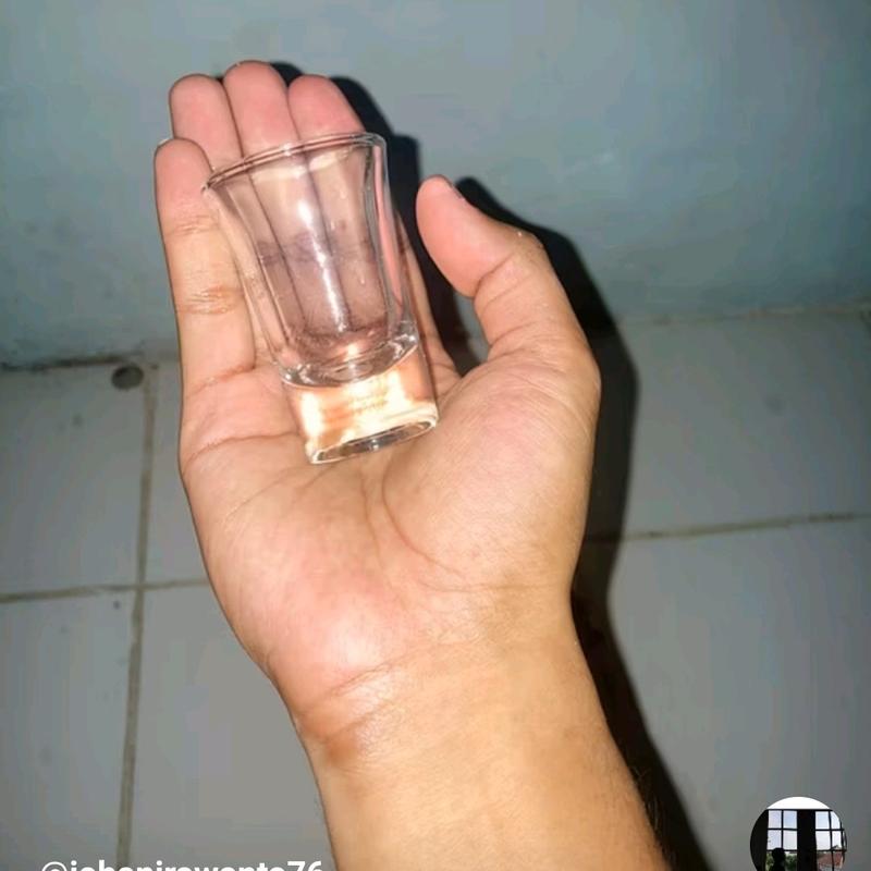 gelas sloki isi 6 pcs / gelas mewah / gelas mini / gelas kaca mini / gelas pesta / gelas sloki kecil / gelas mini isi 6pcs 2