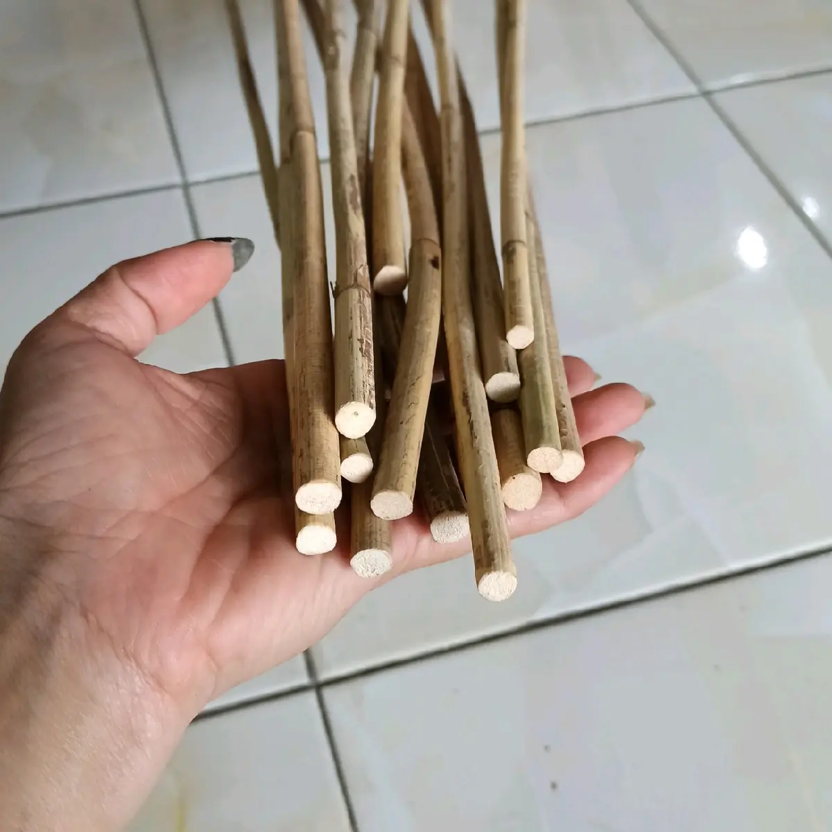 Batang Rotan Batang Pitrit Menjalin Kerajinan Rotan 6-8mili