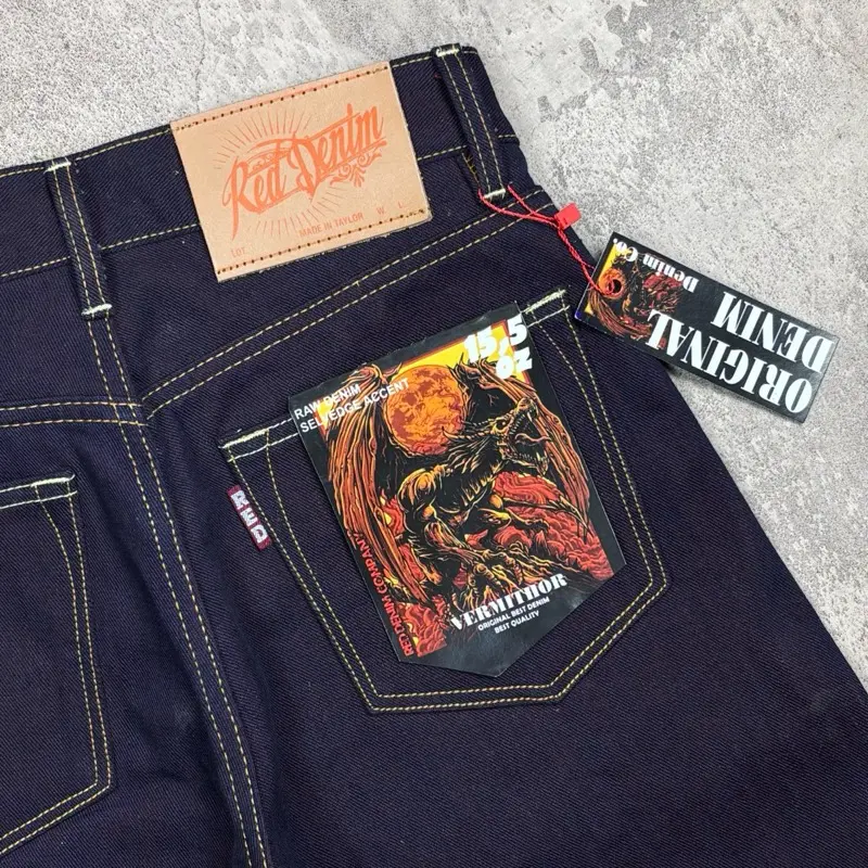 RED DENIM - Art VERMITHOR 15,5Oz Sanforized Accent Selvedge Original 2