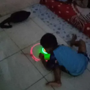 Mainan Anak Gasing Rainbow & Berbagai Karakter Lampu Gangsing Pelangi Flashing Gyro Blade / Gangsing Berputar dengan lampu