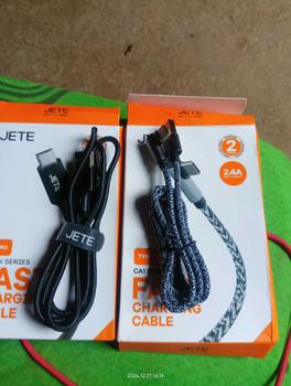 Product Review of Kabel USB Type C / Lightning JETE CA1 Fast Charging - Garansi Resmi 2 Tahun Biru Laptop Panjang from A**0 2