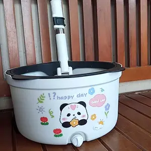 [COD]COOGER Electric Pel Lantai Panda Mini Dual Clean Mop Terbaru 2in1 Spin Mop Air Bersih dan Air Kotor Terpisah