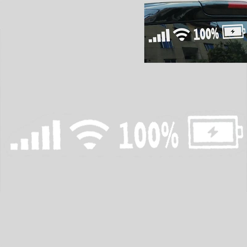 Automotive Battery Specification Sticker Self-Adhesive Car Sticker Wifi Battery Level Brand Car Stickers Vinyl ...
