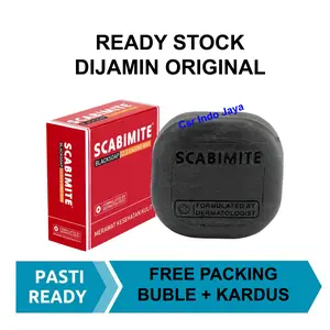 Scabimite Blacksoap 60 Gram - Sabun Perawatan Kulit Gatal Cleansing Bar