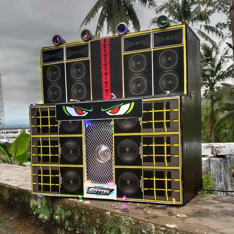 miniatur sound sistem siap bunyi langsung pakai mainan anak anak 2