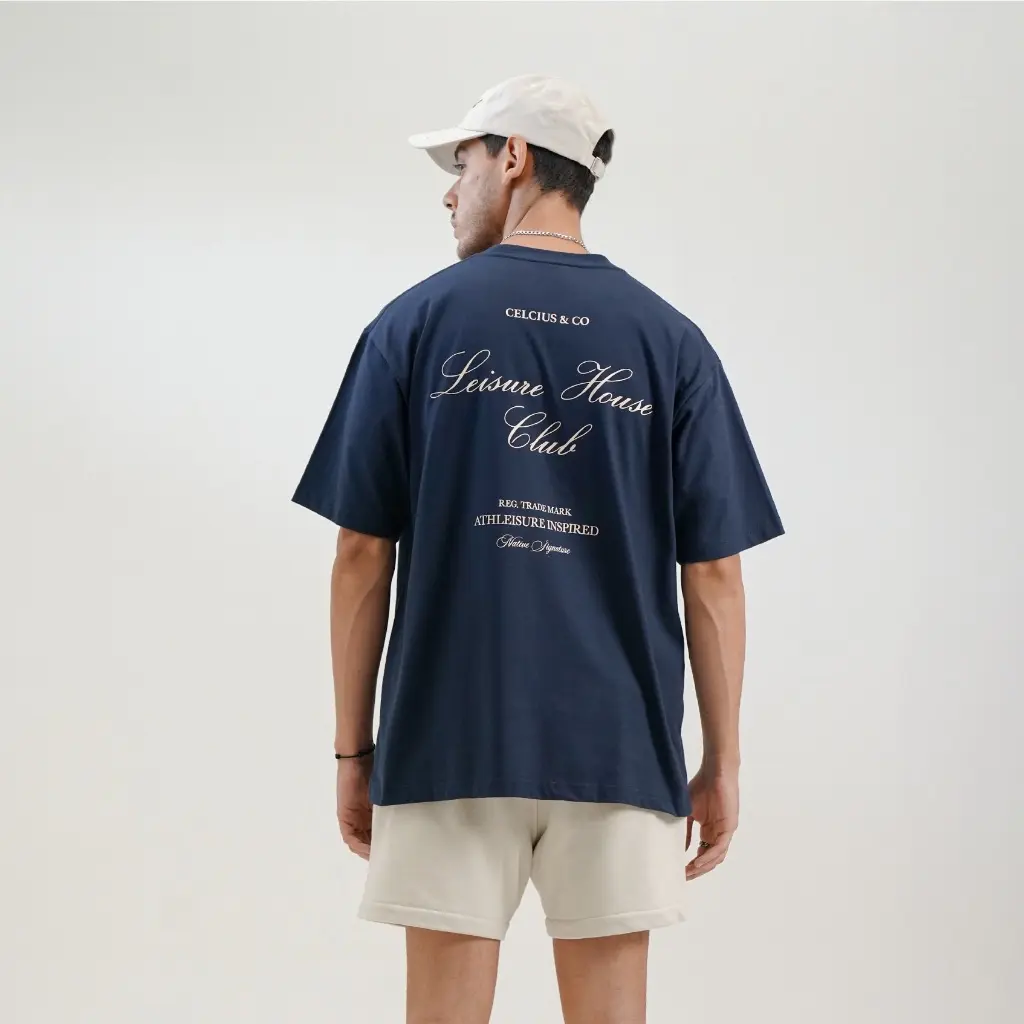 KAOS CELCIUS | T-SHIRT PRIA WANITA | ATASAN NAVY | KAOS DISTRO | LEISURE HOUSE CLUB Lembut Pendek Combed
