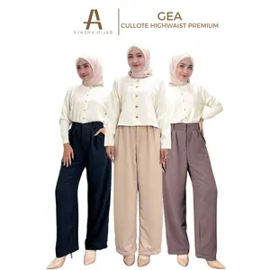 Ayasha - Gea Kulot | celana kulot wanita | kulot wanita | celana kulot highwaist | kulot higtwaist wanita |celana kulot wanita highwaist