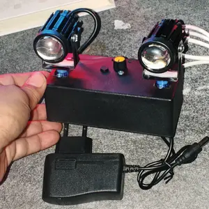 Beam Miniatur Sound System Gerak dengan Miniatur Lighting Sound Sytem Gerak Lengkap Adaptor untuk Penggunaan Optimal Proyektor