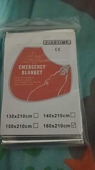 Product Review of Emergency blanket selimut darurat hipotermia ukuran 160cm x 210 JUMBO from z**3 0
