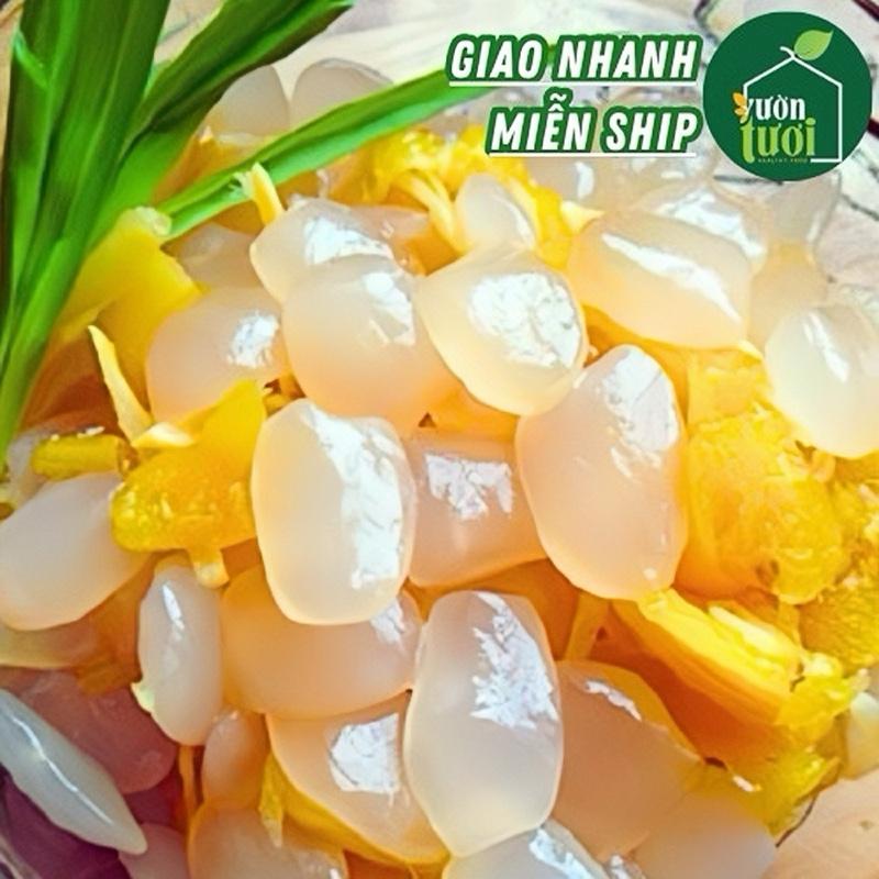 Hạt Đác Rim Thơm (Khóm) LOẠI MỀM NGON Ngọt Thanh Hủ Lớn 1kí VƯỜN TƯƠI Food -Topping Sữa Chua Đồ Uống