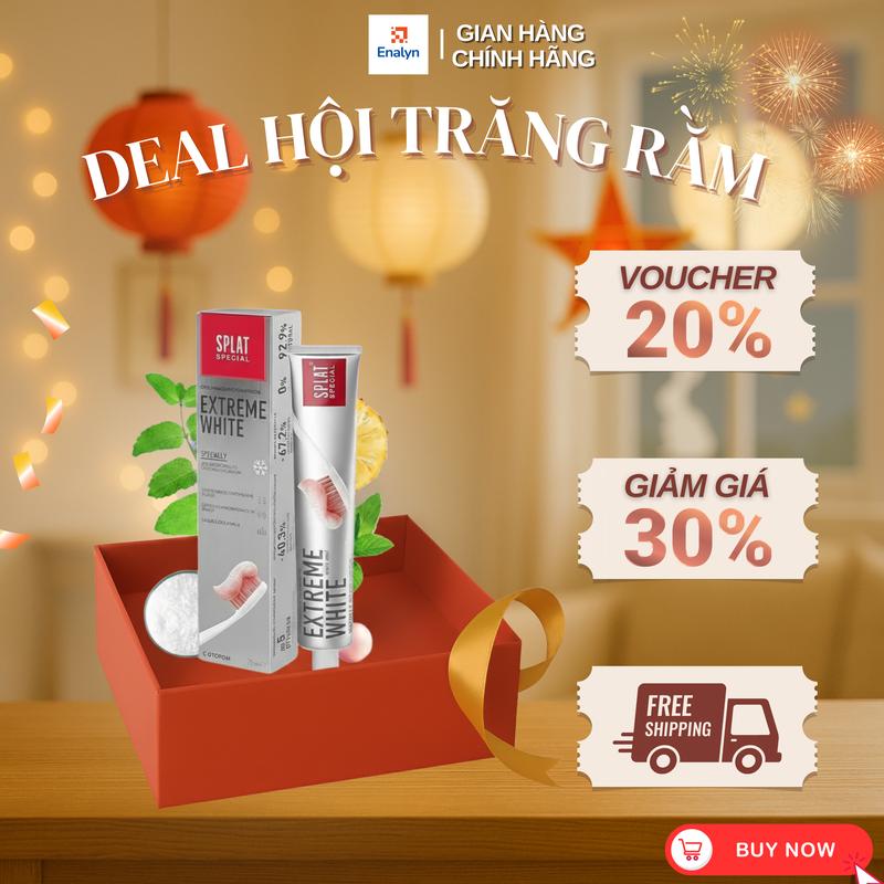 Kem Đánh Răng Thảo Mộc SPLAT Special Extreme White Siêu Trắng 75ml